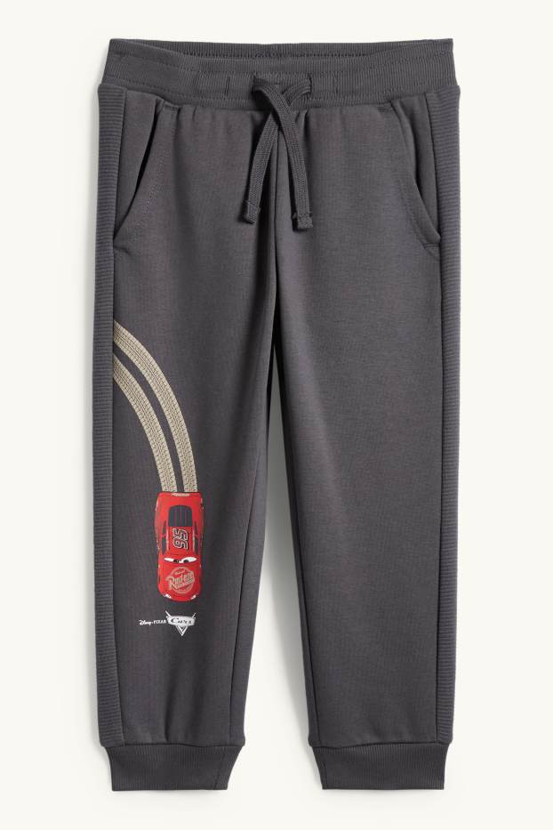 Copii - Băieți - Mașini - pantaloni de trening - gri închis