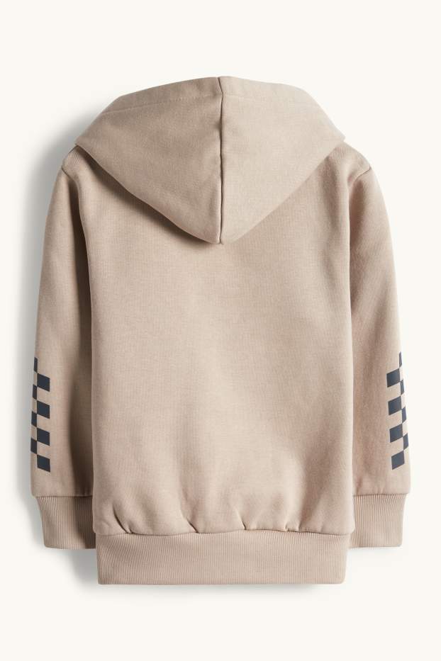 Children Boys - Cars - hoodie - beige