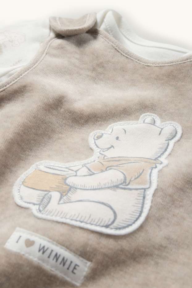 Unisex - Winnie the Pooh - set con tutina - 2 pezzi - beige
