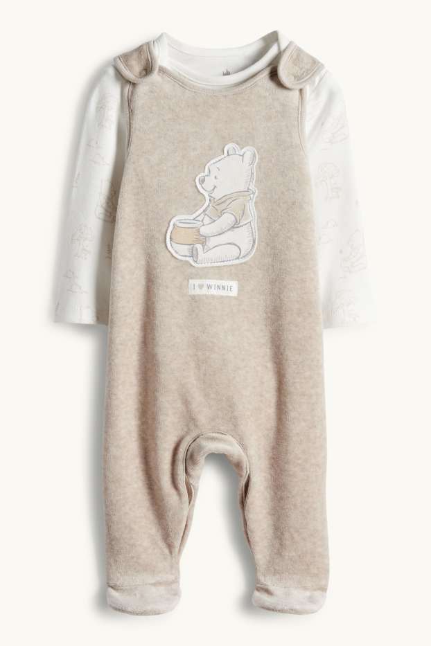 Unisex - Winnie the Pooh - set con tutina - 2 pezzi - beige