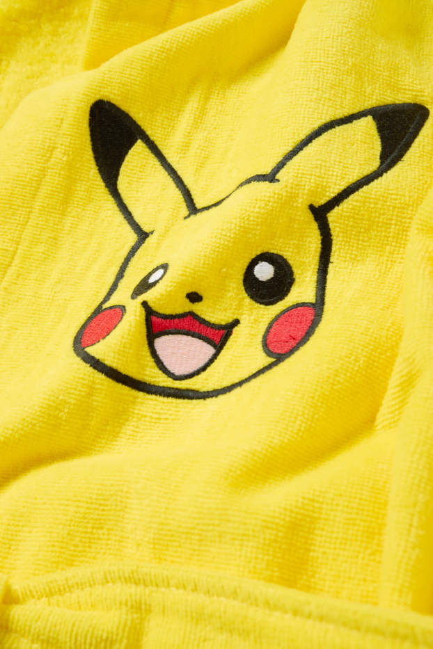 Nen - Pokémon - Pikachu - barnús de ris amb caputxa - groc