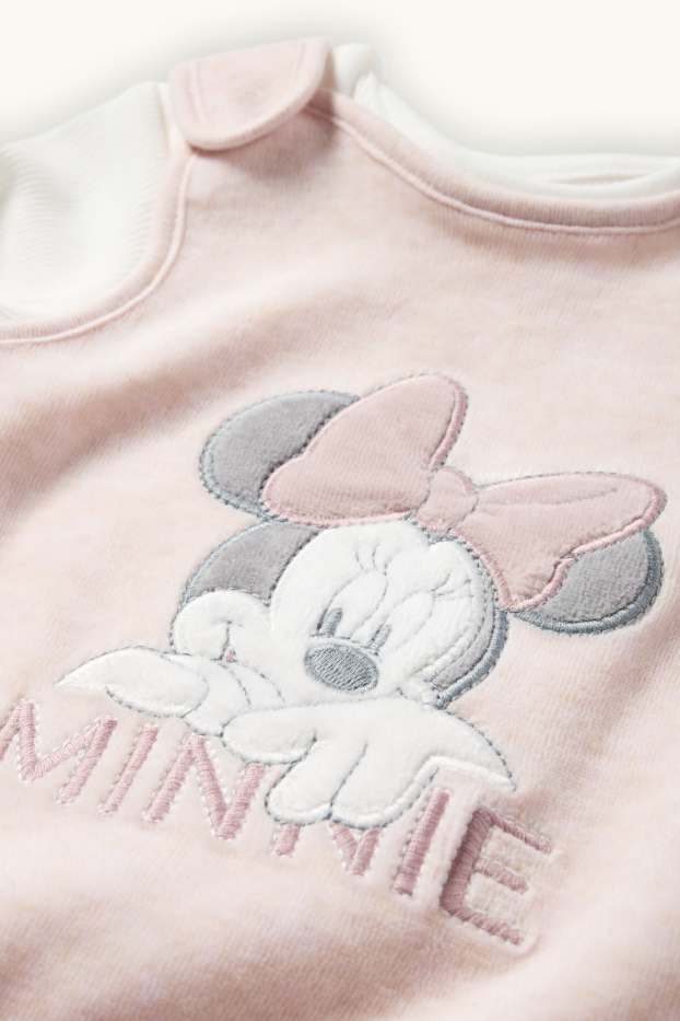Bébés filles - Minnie Mouse - ensemble avec grenouillère - 2 pièces - rose