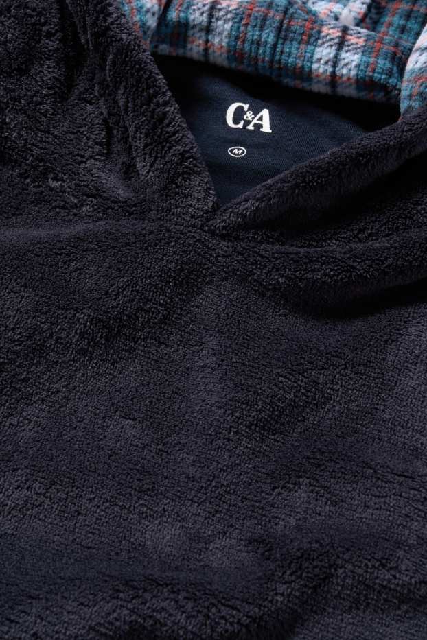 Herren - Fleece-Pyjama - dunkelblau