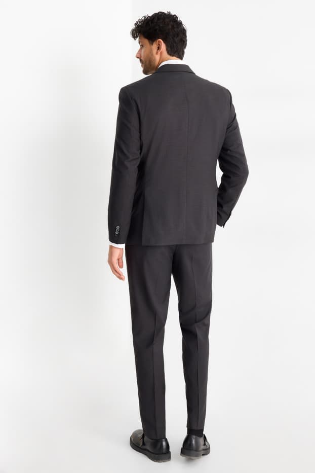 Home - Vestit amb corbata - regular fit - elàstic - 4 peces - gris