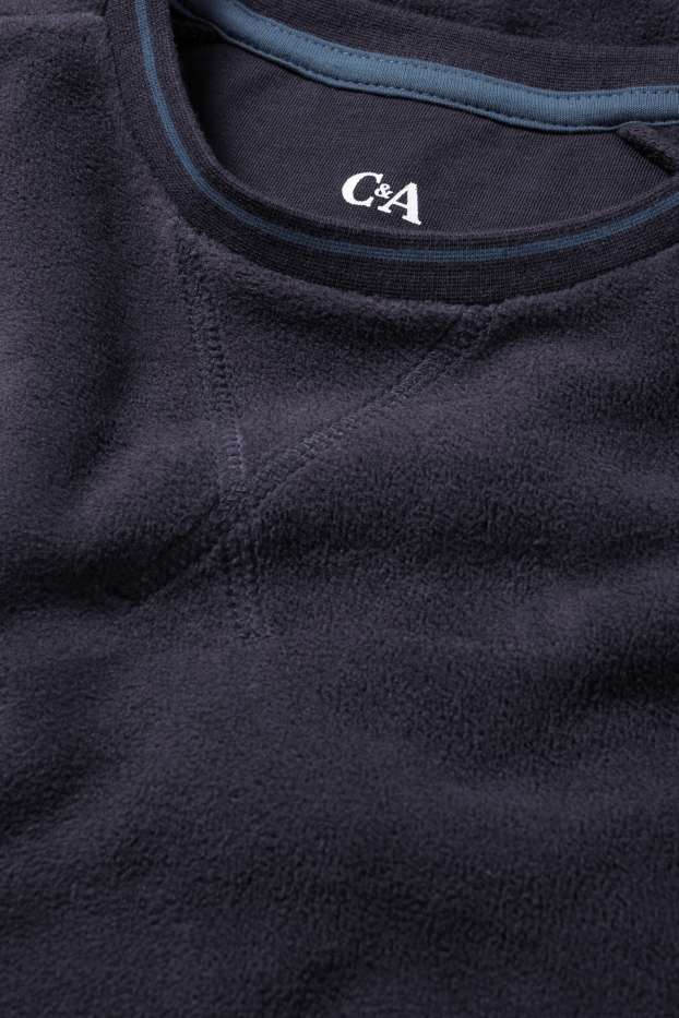 Hommes - Pyjama en polaire - bleu foncé