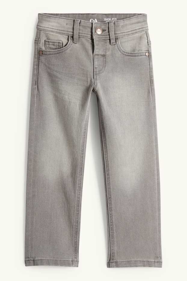 Kinder Jungen - Straight Jeans - helljeansgrau
