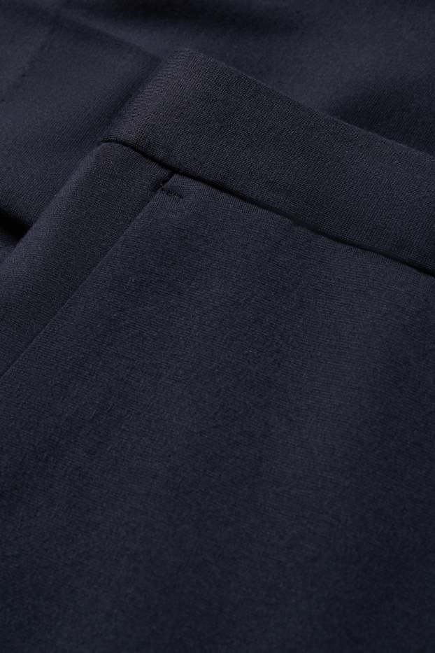 Hommes - Pantalon de costume - slim fit - extensible - bleu foncé