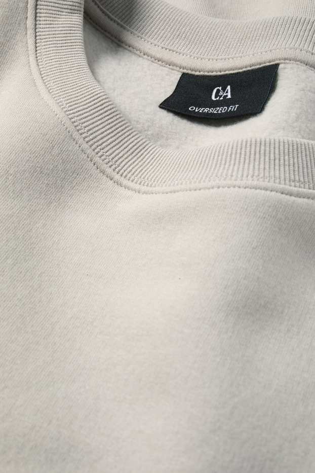 Heren - Oversized sweatshirt - lichtgrijs