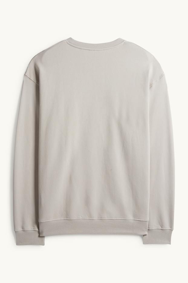 Heren - Oversized sweatshirt - lichtgrijs