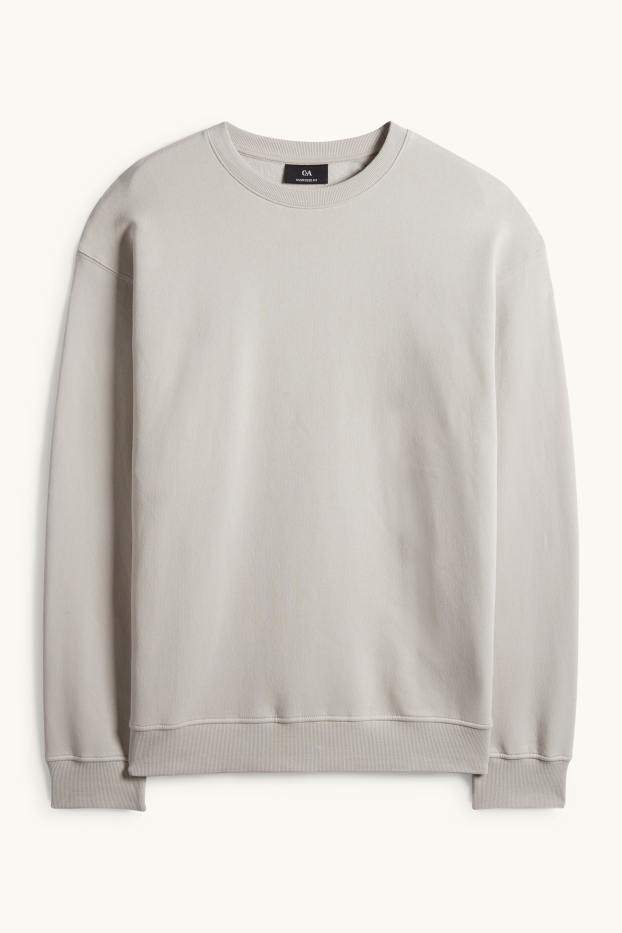 Heren - Oversized sweatshirt - lichtgrijs
