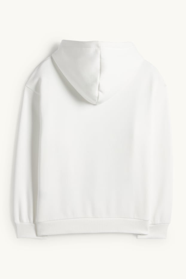 Bambine - Wednesday - felpa con cappuccio - bianco