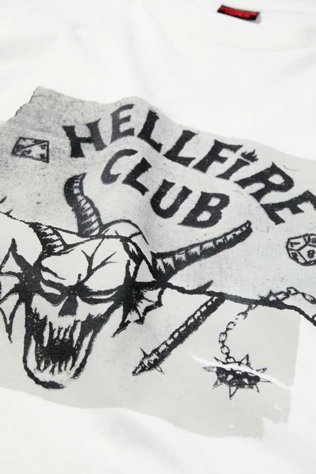 Home - Samarreta de màniga curta - oversized - Stranger Things - blanc