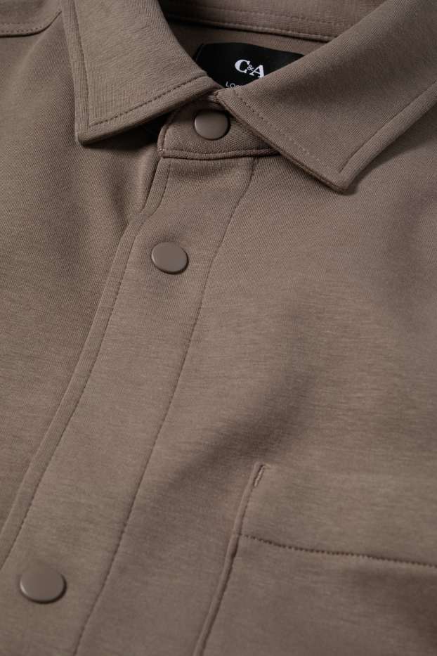 Home - Sobrecamisa - relaxed fit - marró clar