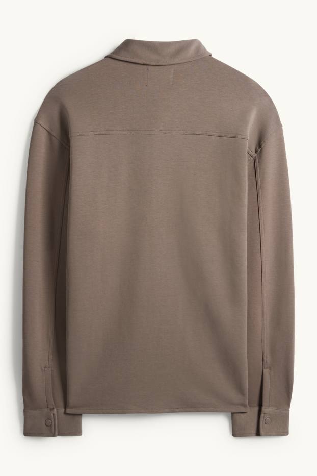 Home - Sobrecamisa - relaxed fit - marró clar