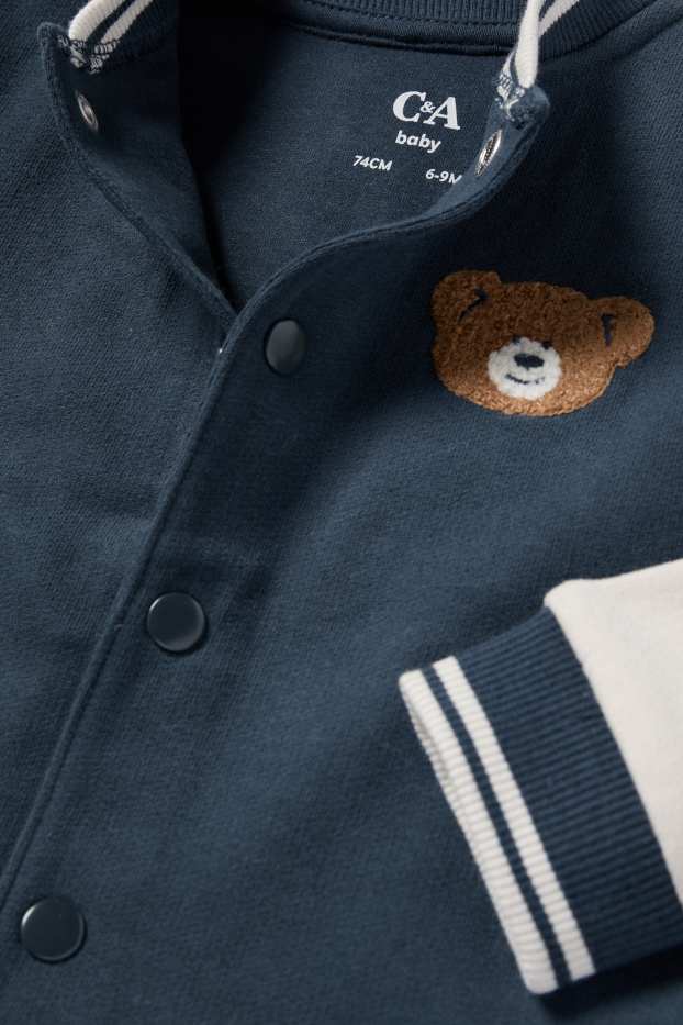 Bébés garçons - Oursons - veste en molleton bébé - bleu foncé