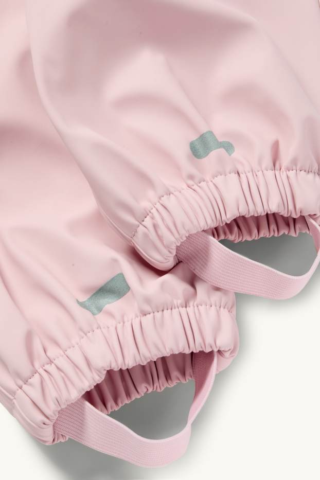 Baby Girls - Waterproof baby trousers - waterproof - rose