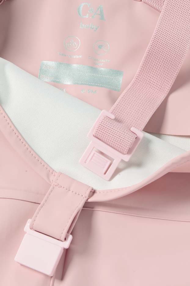 Baby Girls - Waterproof baby trousers - waterproof - rose