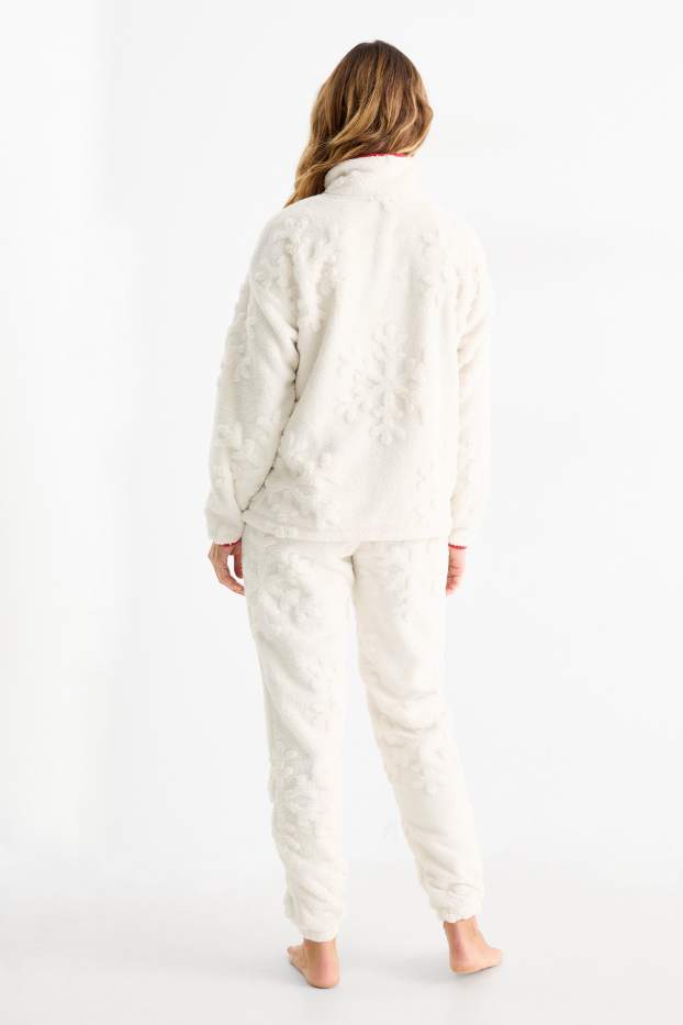 Femmes - Pyjama d’hiver - blanc crème