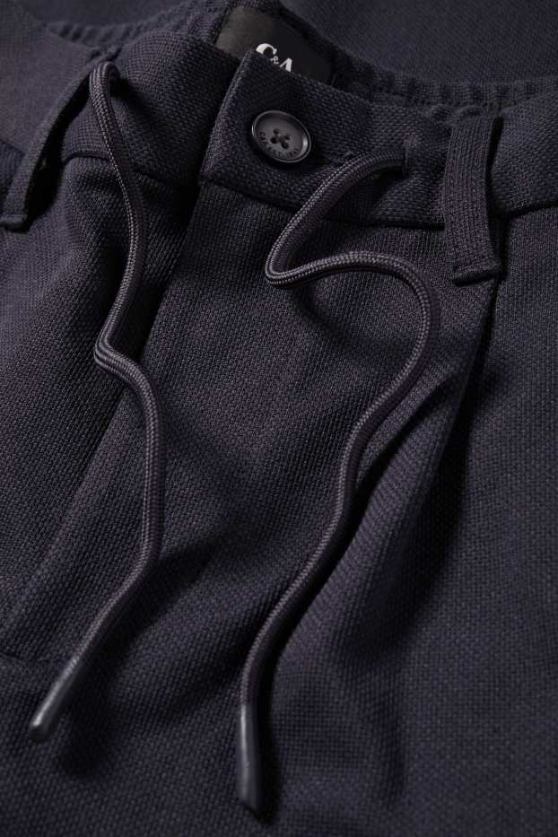 Herren - Chino - Tapered Fit - strukturiert - dunkelblau