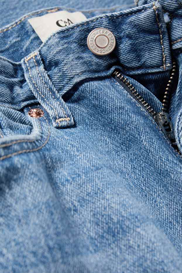 Dámské - Straight jeans - high waist - LYCRA® - džíny - světle modré