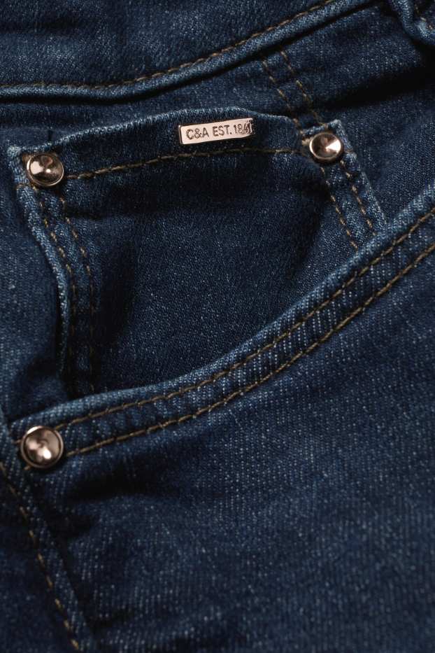 Donna - Straight jeans - vita media - LYCRA® - jeans blu scuro