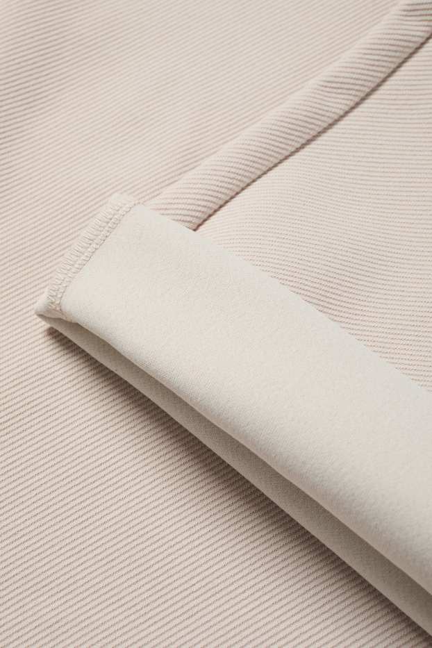 Dames - Joggingbroek - geribd - licht beige