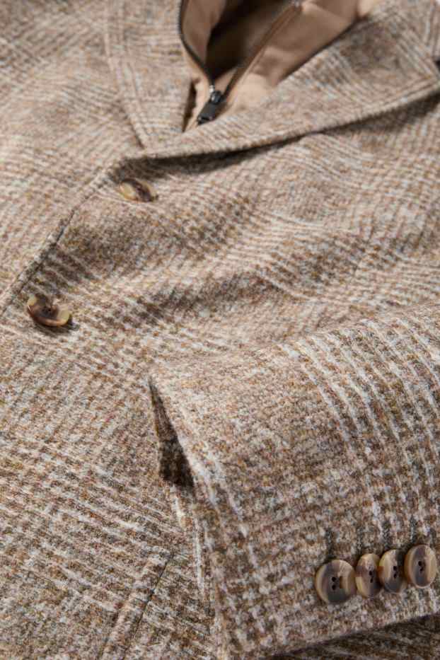 Bărbați - Sacou - regular fit - stretch - aspect 2 în 1 - bej