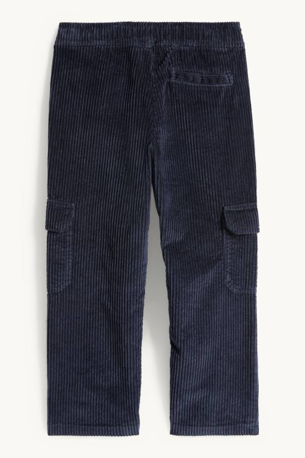 Nen - Pantalons cargo de pana - blau fosc