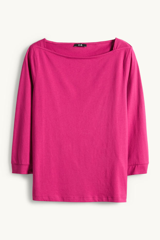 Damen - Langarmshirt - Regular Fit - pink