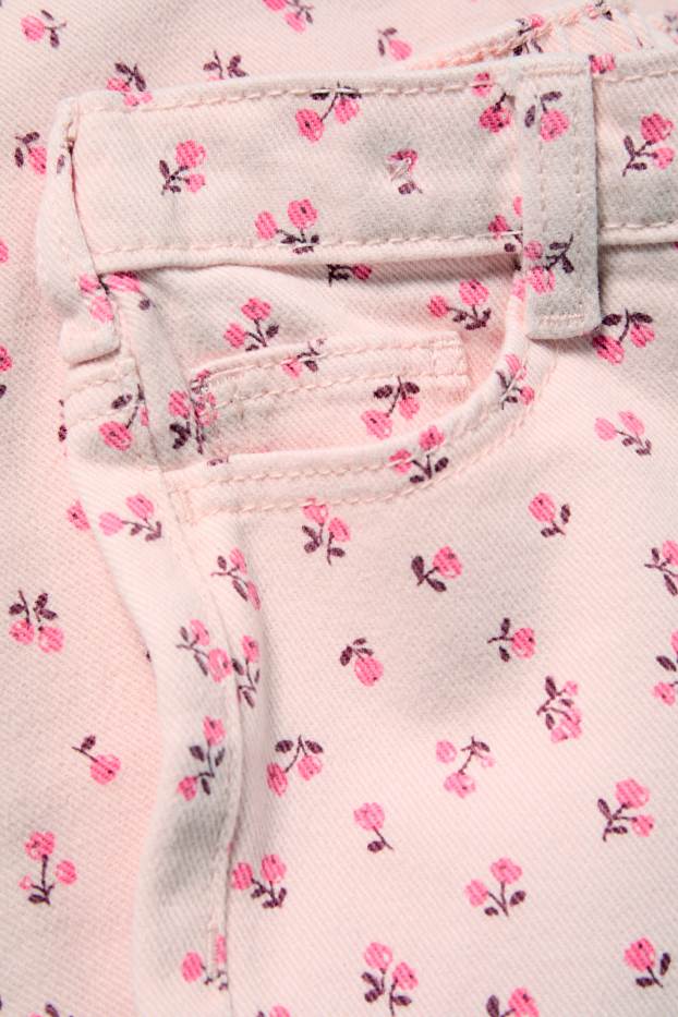 Kinderen: meisjes - Bloem - pantalon - roze