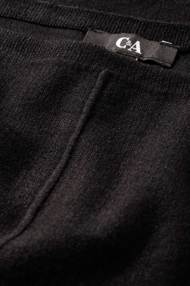 Damen - Feinstrick-Pullover - schwarz