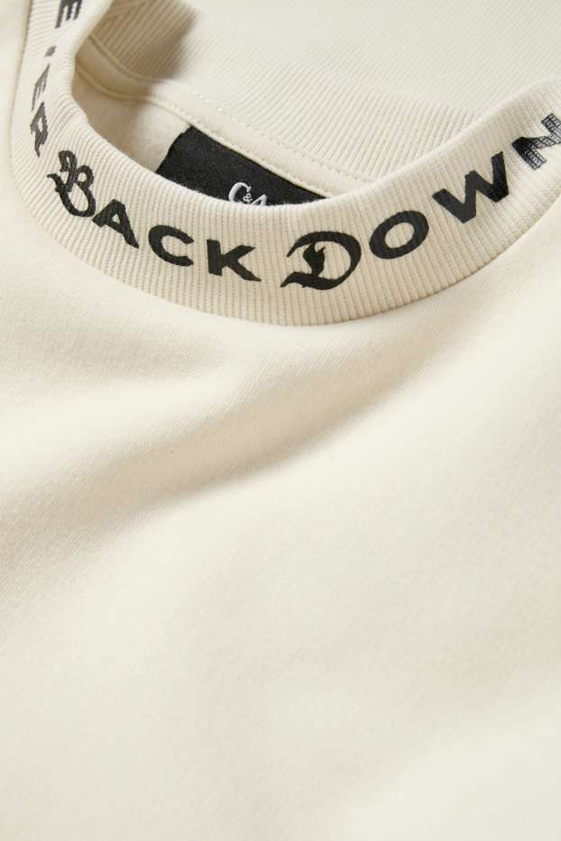 Pánské - Mikina - světle béžová