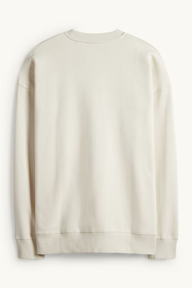 Pánské - Mikina - světle béžová