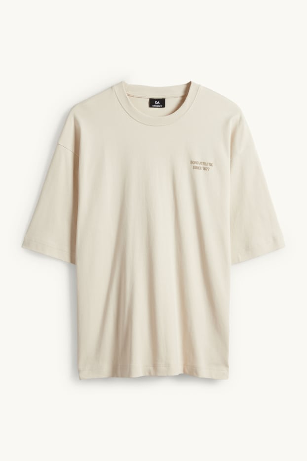 Herren - T-Shirt - Oversized - hellbeige