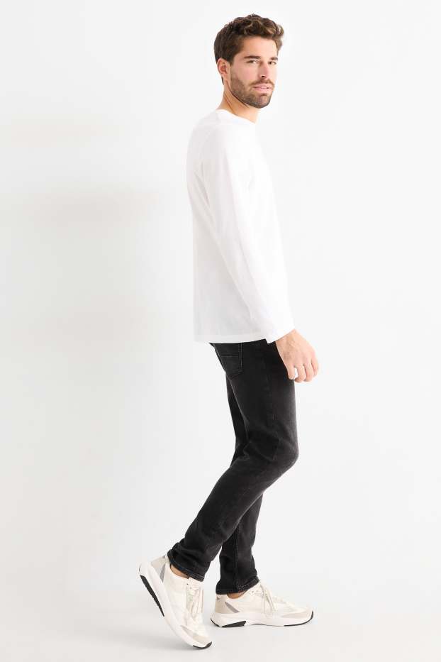 Bărbați - Slim tapered jeans - Flex jog denim - LYCRA® - negru