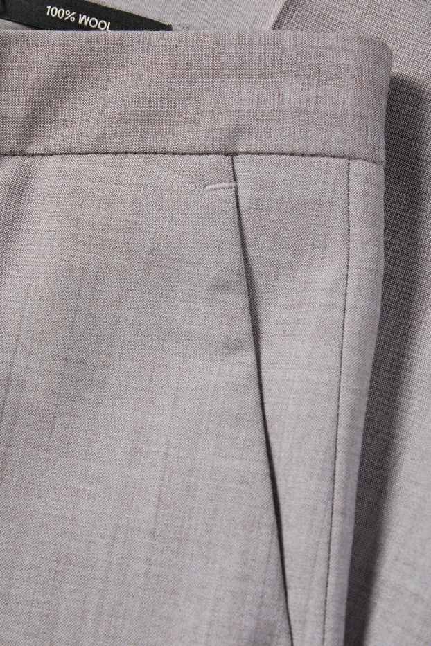 Heren - Wollen pantalon uit het combi-systeem - Regular Fit - lichtgrijs