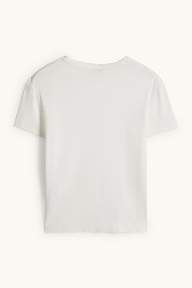 Damen - T-Shirt - Slim Fit - weiß