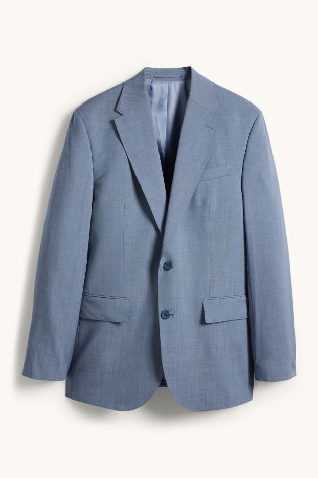 Heren - Wollen colbert uit het combi-systeem - Regular Fit - blauw