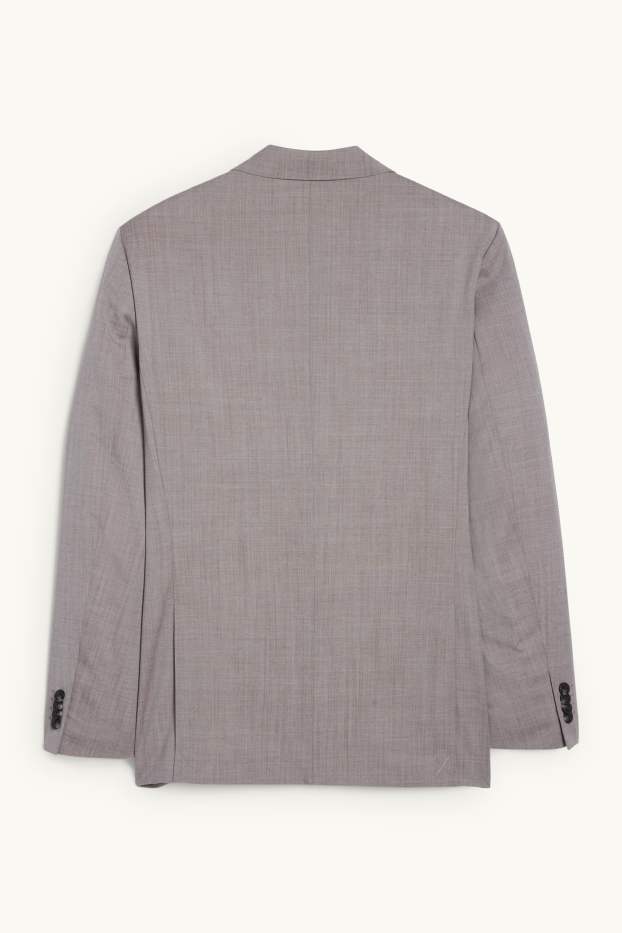 Hommes - Veste de costume en laine - regular fit - gris clair