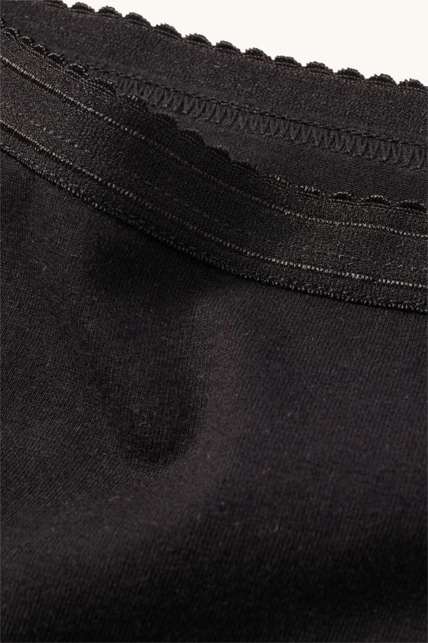 Donna - Confezione da 3 - slip - nero