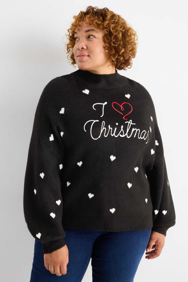 Women - Christmas jumper - I Love Christmas - black