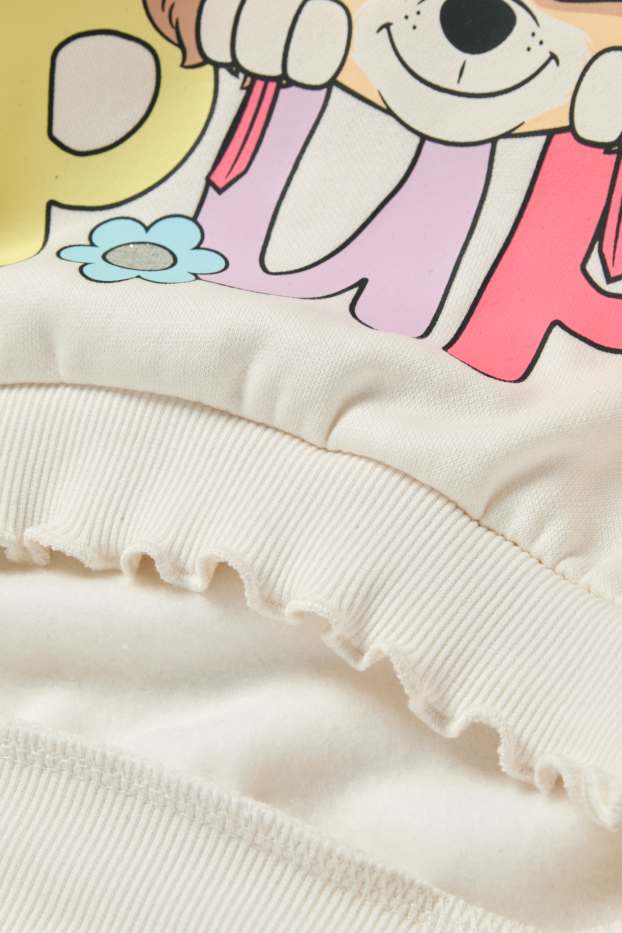 Children Girls - PAW Patrol - Skye- sweatshirt - shiny - cremewhite