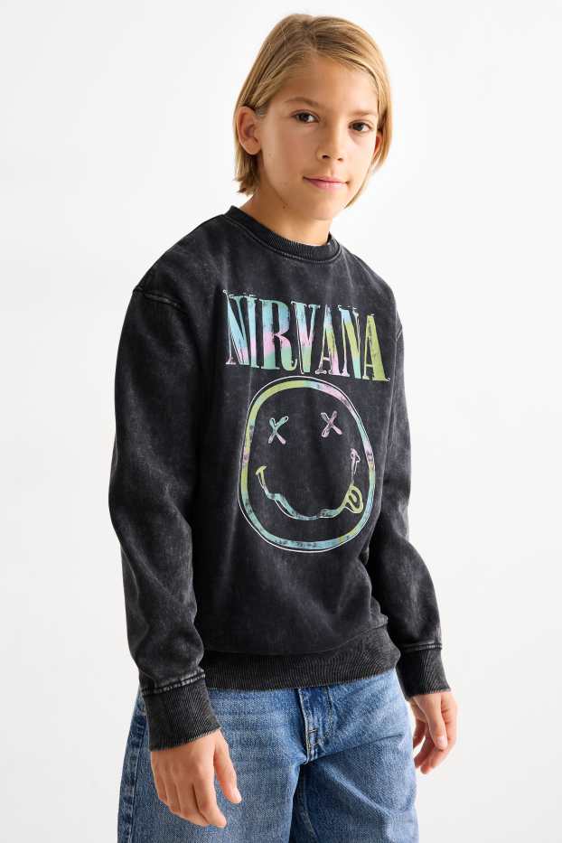 Children Boys - Nirvana - sweatshirt - dark gray