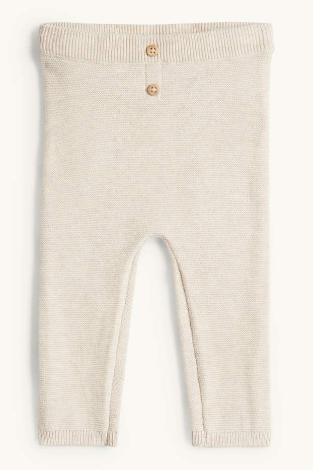 Baby Girls - Floral - baby outfit - 2 piece - light beige