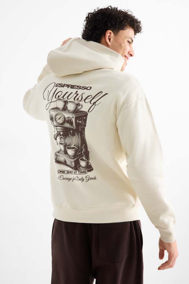 Men - Hoodie - creme