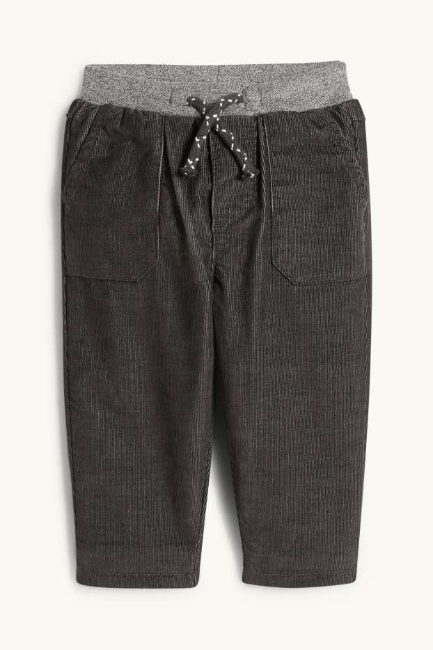 Nadó nen - Pantalons de pana tèrmics per a nadó - gris fosc