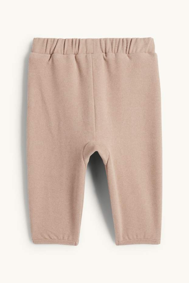 Unisex - Baby thermal joggers - beige