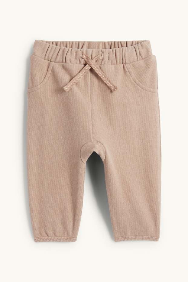 Unisex - Baby thermal joggers - beige