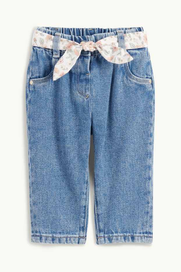 Baby: meisjes - Babyspijkerbroek - jeansblauw