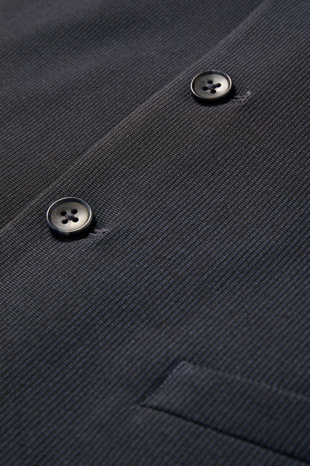 Hommes - Gilet sans manches de costume - regular fit - Flex - LYCRA® - bleu foncé